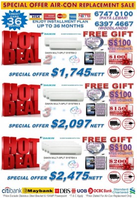 JAPANESE BRAND AIR-CON PROMOTION 2016 + FREE GIFT