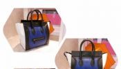 Celine Cobalt Blue Whipsnake Mini Luggage