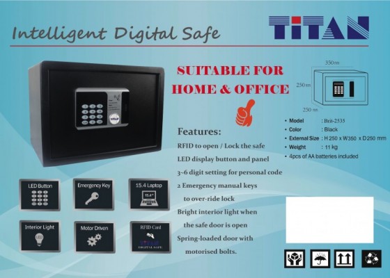 TITAN Brit 2535 & 2043 RFID Safe
