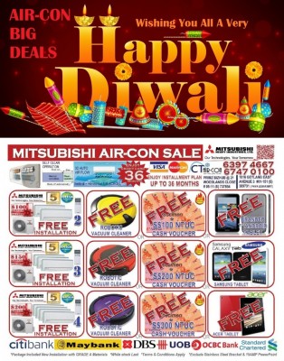 *MITSUBISHI* INVERTER AIR-CON PROMOTION *FREE UPGRADE* TO 12,000 BTU ALL ROOM [MORE POWERFUL FAS