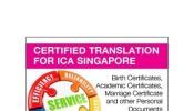 ICA Certified accurate translation services in Singapore